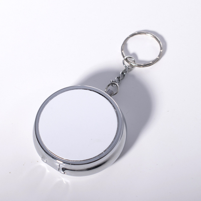 Round Sublimation Pill Box With Aluminum Insert For Sublimation Printing