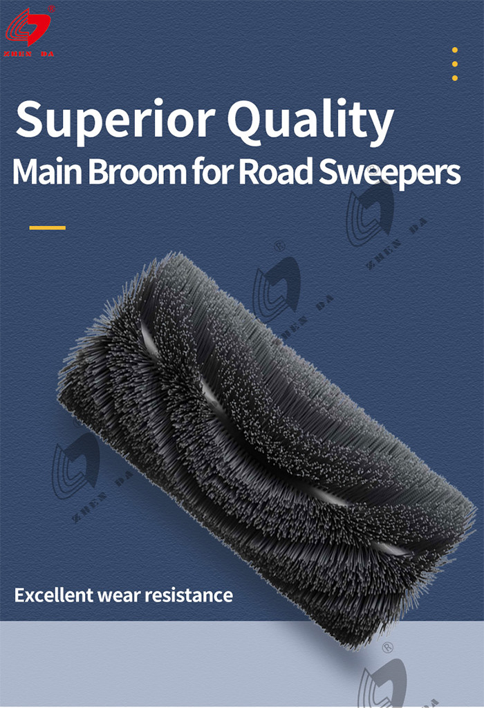 Factory Direct Sales 1280mm Road Sweeper Brush 45KG For Dulevo Sweeping Vehicles