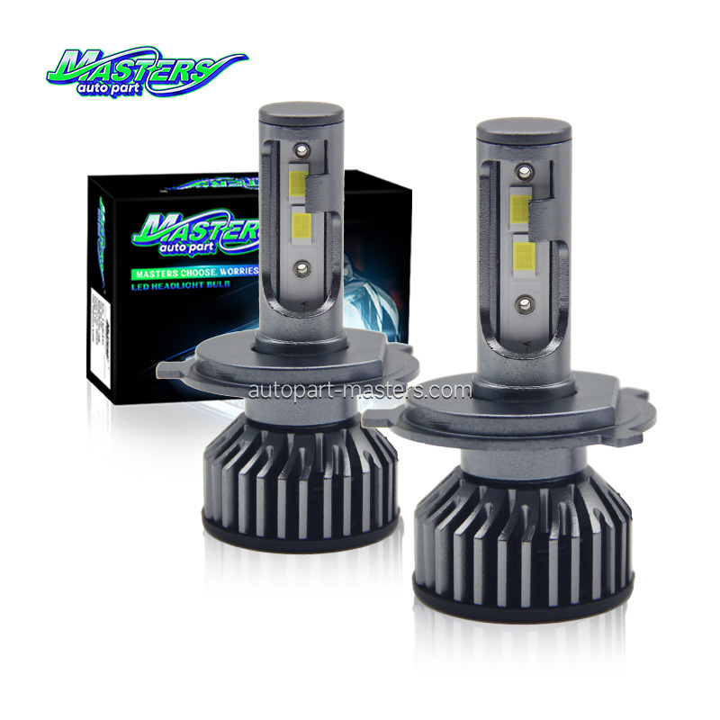 Masters F2 75W 7500 Lumens 6500k Cool White H3 H7 H11 LED Headlights Bulbs