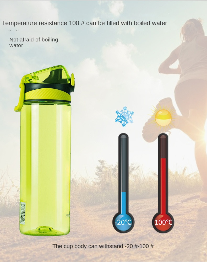 Compact Design 700ml 1000ml Cycling Water Bottle 1l Sports Water Bottle With Lift Clear Student Water Bottle For School Boy Hydrate With Reusable