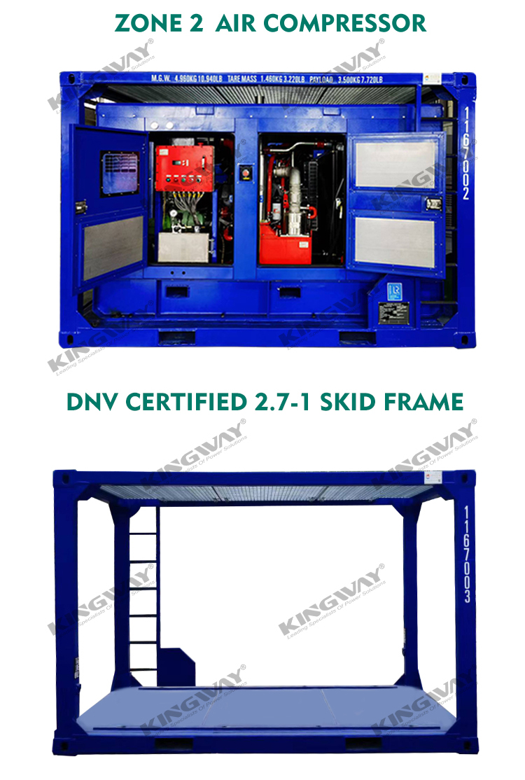 Supply 125kva 100kw 400v 50hz 3 phase 4 wire diesel engine ex-proof atex zone 2 genset