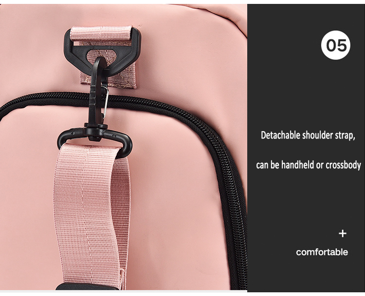 Waterproof Nylon Yoga Gym Bags With Shoe Compartment Sport Bags Custom Logo