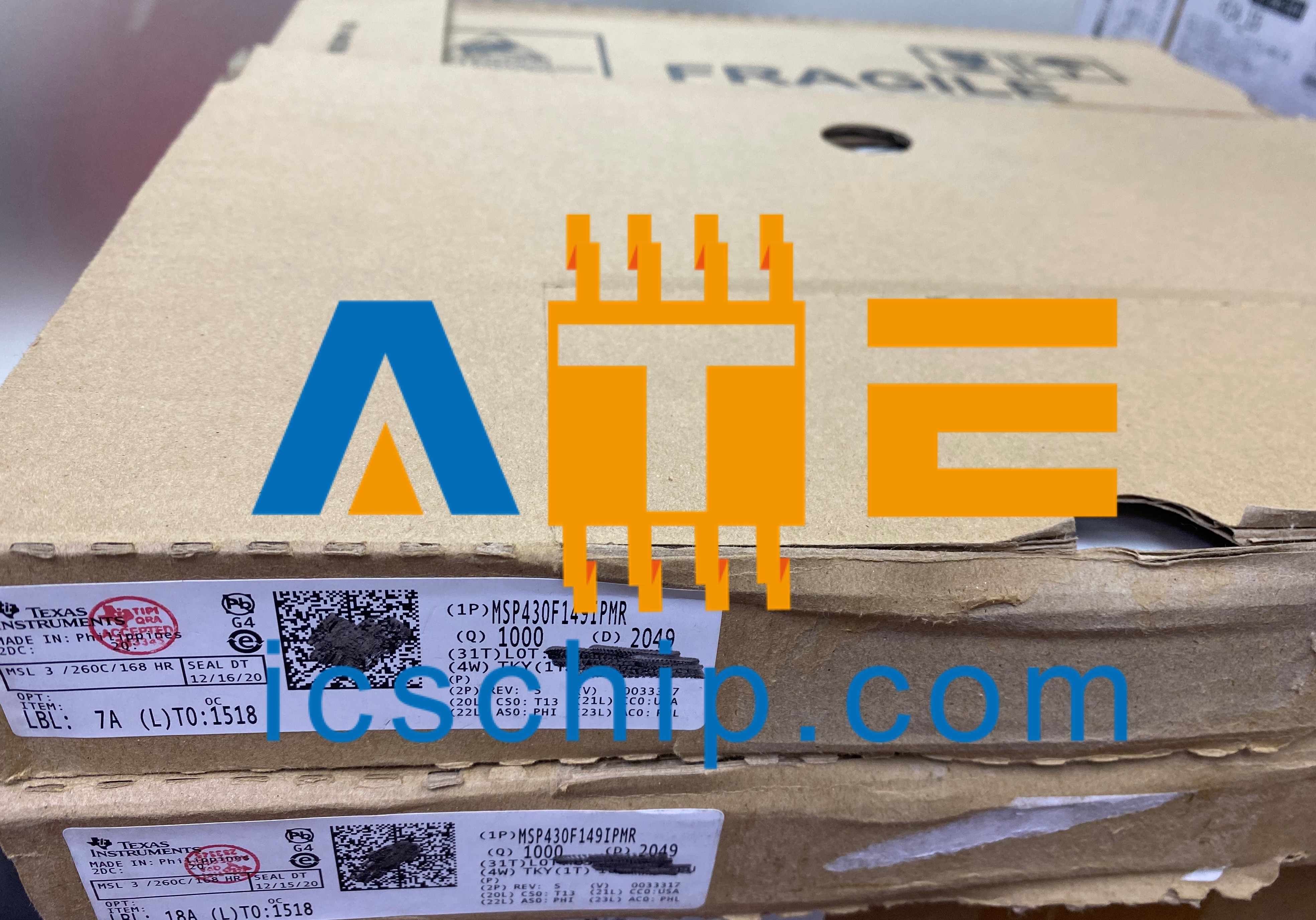 MSP430F149IPMR 16-Bit 8MHz 60KB MSP430 series Microcontroller IC Texas Instruments MCU