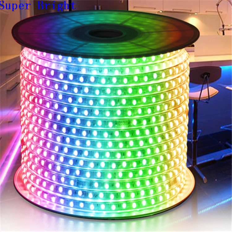 100m RGB Strip Light IP65 Waterproof Warm White LED WiFi Remote Control DMX Compatible Flexible Design for Landscape Use