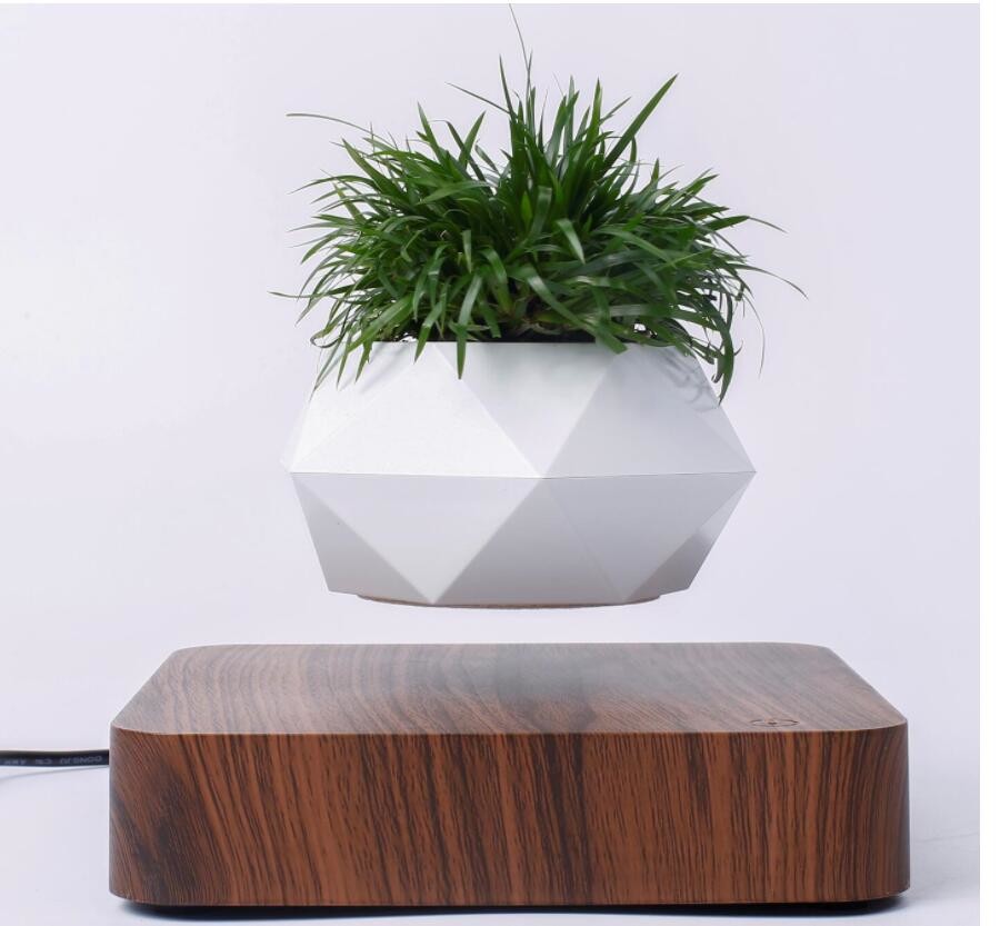new factory wholesale magnetic levitation air bonsai pot tree planters