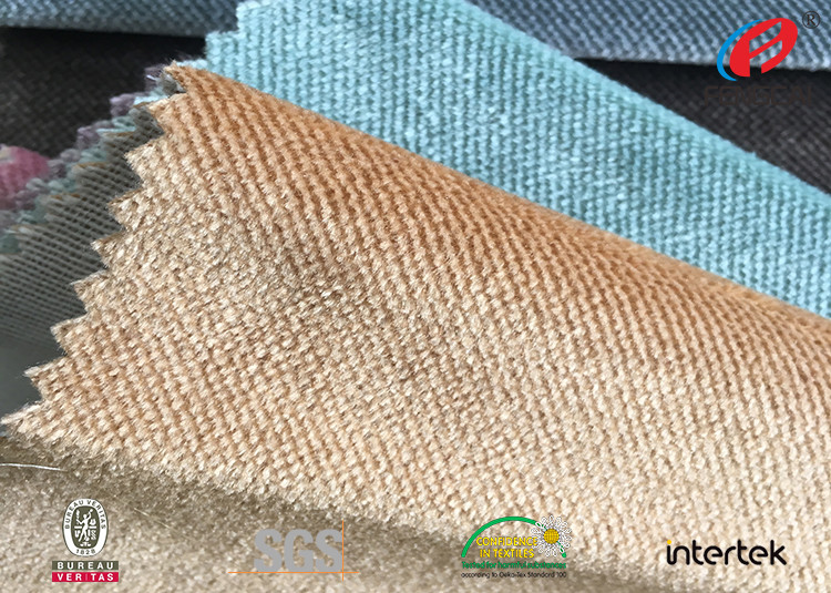 0.5MM Short Hair Sofa Velvet Upholstery Fabric Washed Textiles For Sofa Pillow