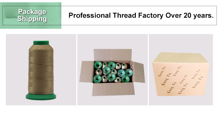 Multicolor Tex135 Nylon Bonded Thread for High Tenacity Sewing in Sofa Leather and Shoes