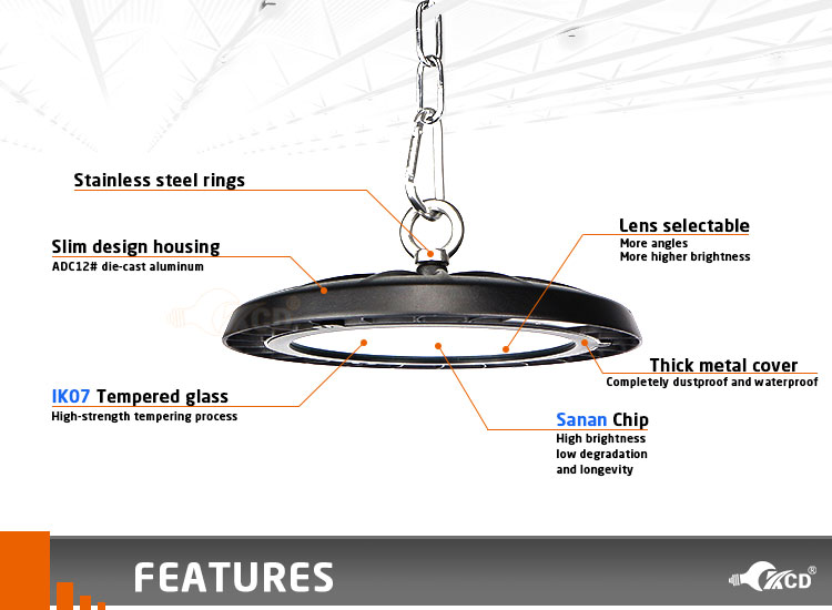 22000Lumen 200w LED High Bay Lights