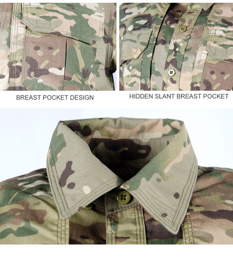 Training Short Shirt in Army Green Style for Light weight Wear-Resistant Breathable