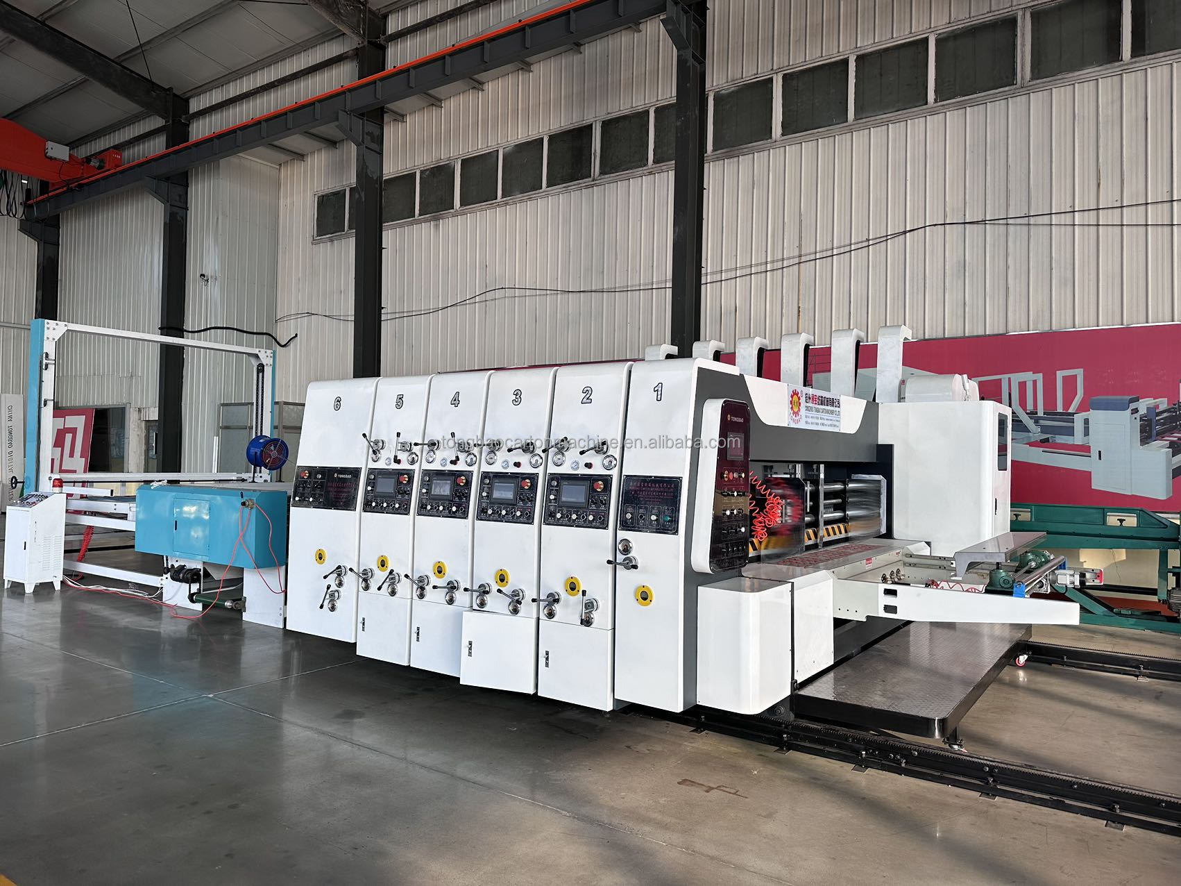 Flexo Plate Printer Slotter Die Cutter Machine for Corrugated Box Pizza Box Making