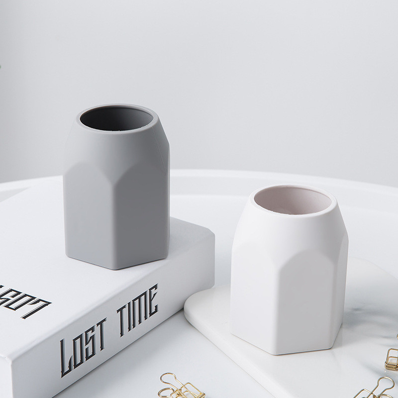 Silicone Waterproof Pencil Holder For Desk Simple Modern Minimalist Makeup Organizer Shool Office Supplies For Home Kids