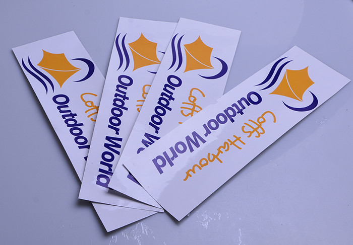 Printed transparent PVC UV resistant water proof sticker decal