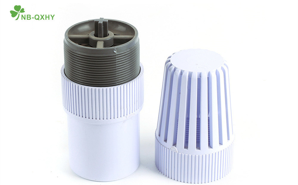 Plumbing Material Plastic PVC Foot Valve for Water Pump with Socket and Threaded