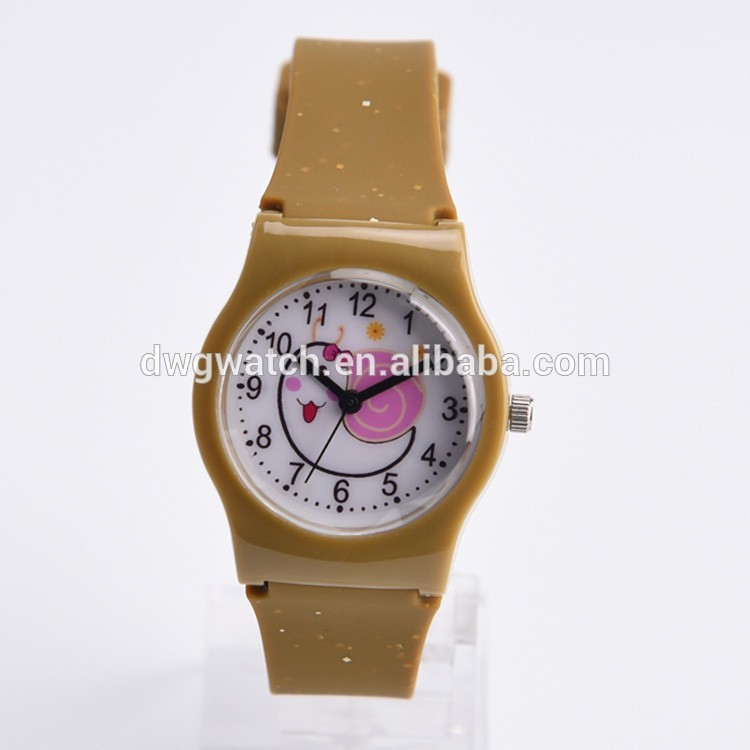 Pink Color Kids Waterproof Watch China / Japan Movt For Birthday Gift