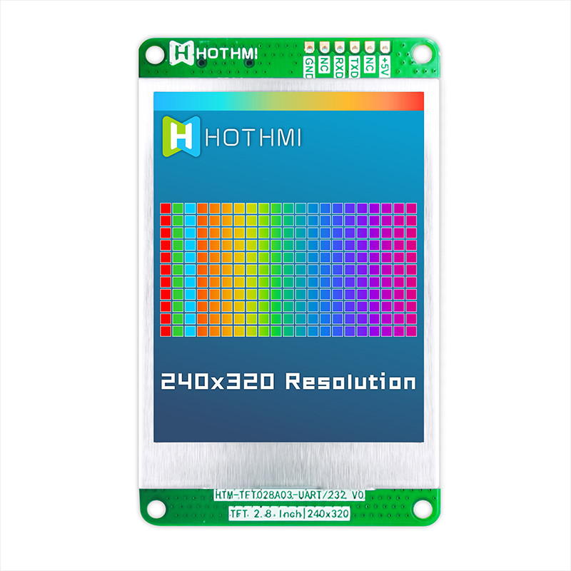 2.8 Inch UART Display Module , 240x320 Intelligent Display Modules