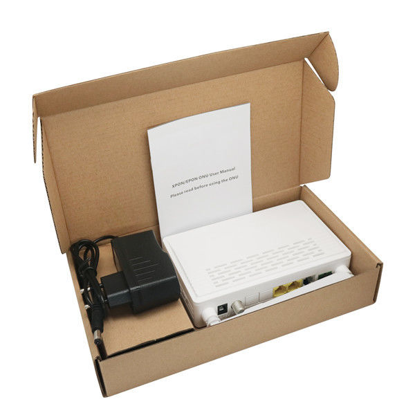 12V DC Epon FTTH Onu Modem 1Ge+1Fe+Wifi+Catv+Pots Fiber Onu Optical Network Unit