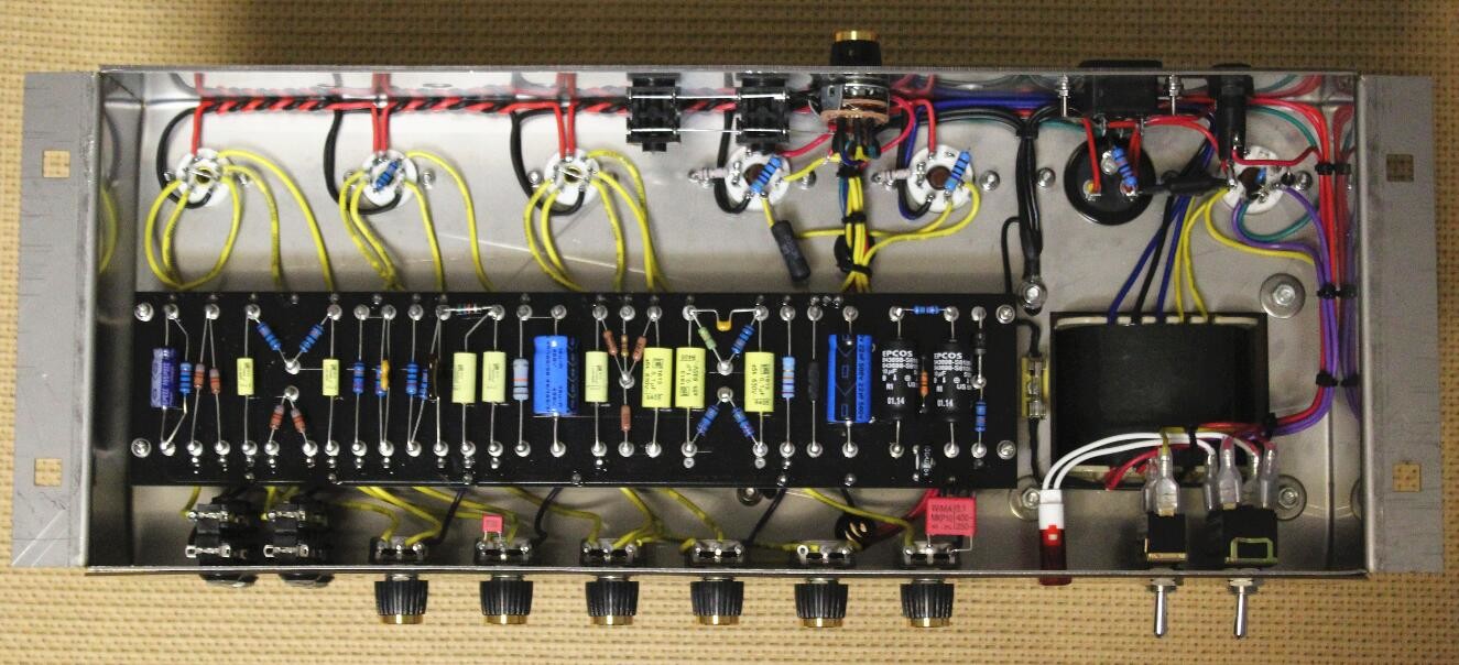 Custom JTM45 Hand Wired All Tube Guitar Amplifier Head Chassis with Ruby Tubes 50W in Black Musical Instruments