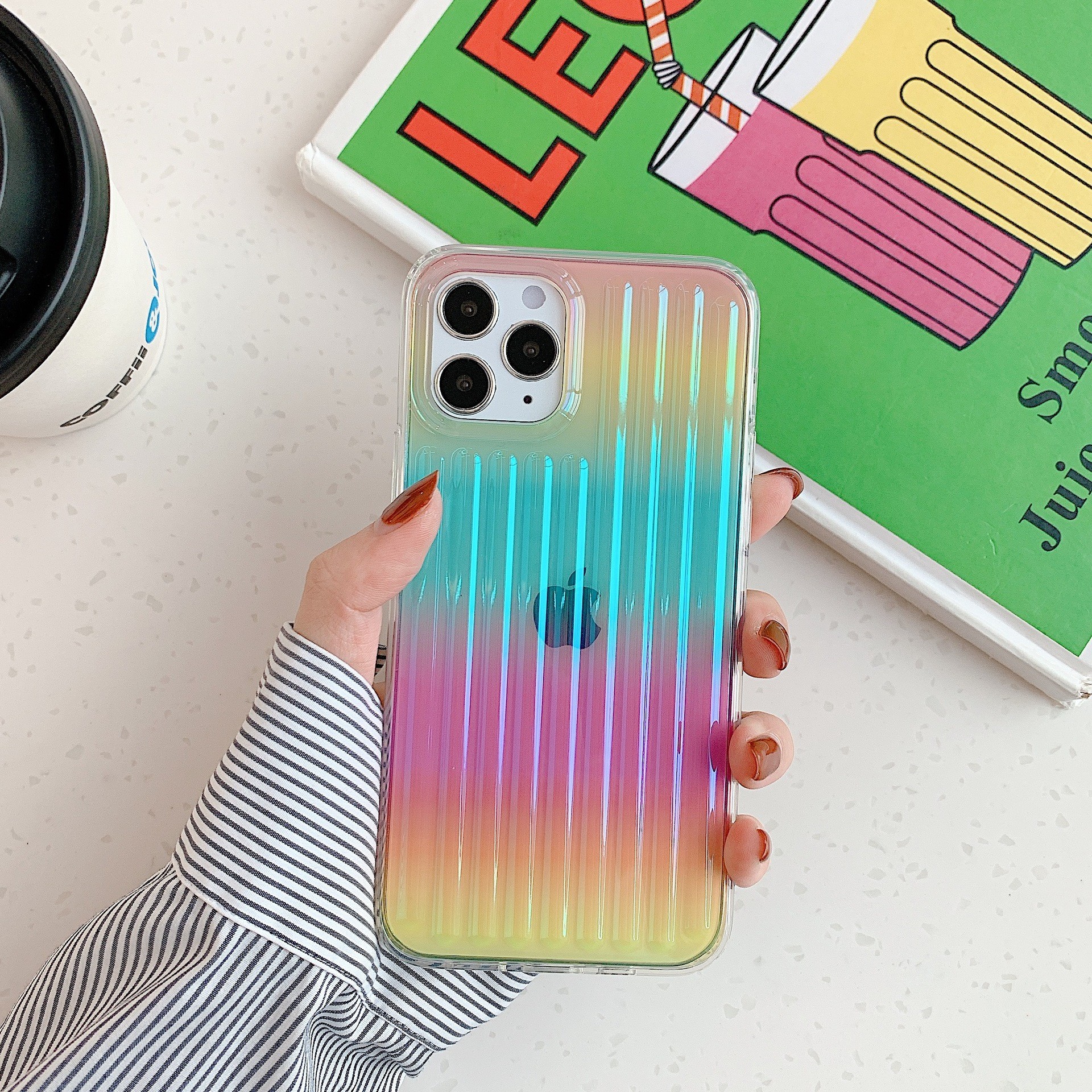 Light Weight Gradient Color Anti Fingerprint Phone Cases For Iphone 12 Pro Max