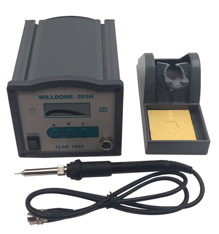 Lead Free Hot Air Solder Rework Station , Temperature Controlled Soldering Station Energy Saving