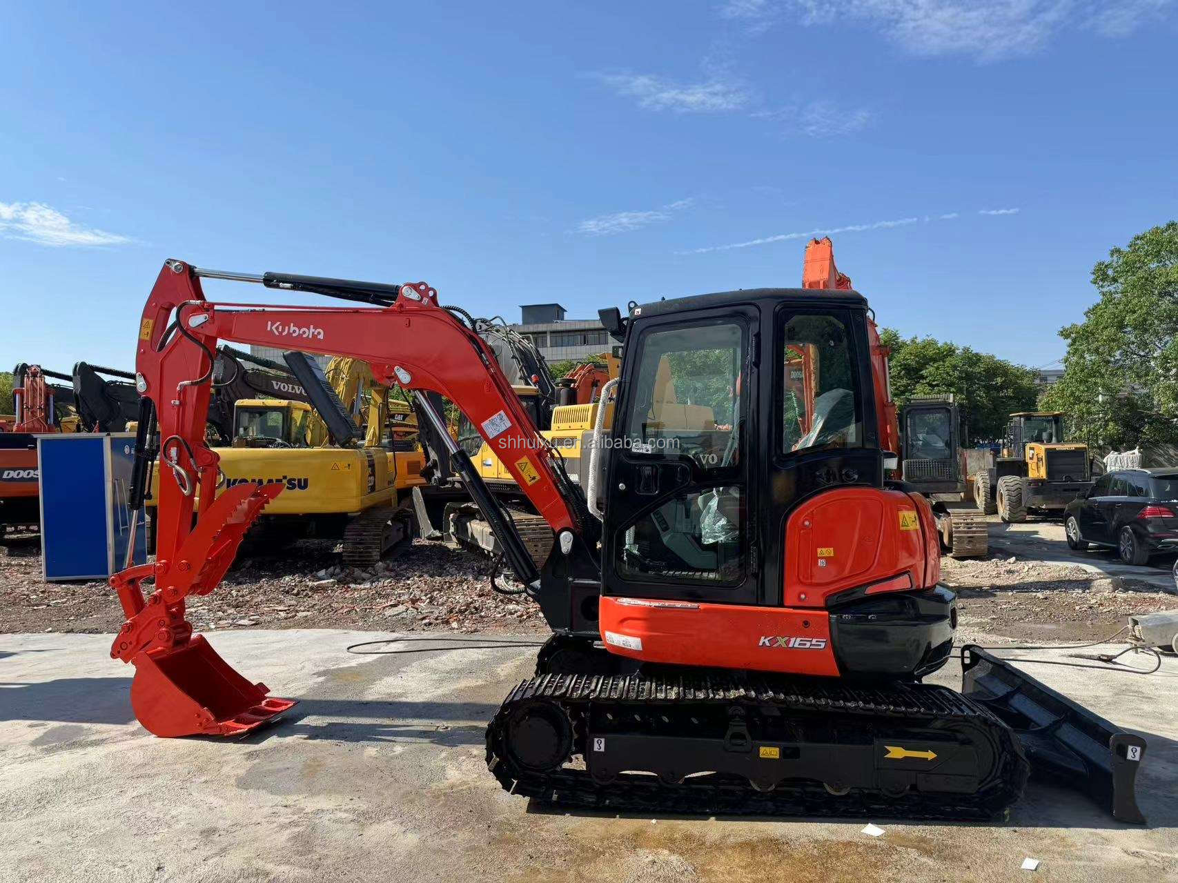 6500kg Used Mini Construction Machinery Kubota Kx165 Garment Shops