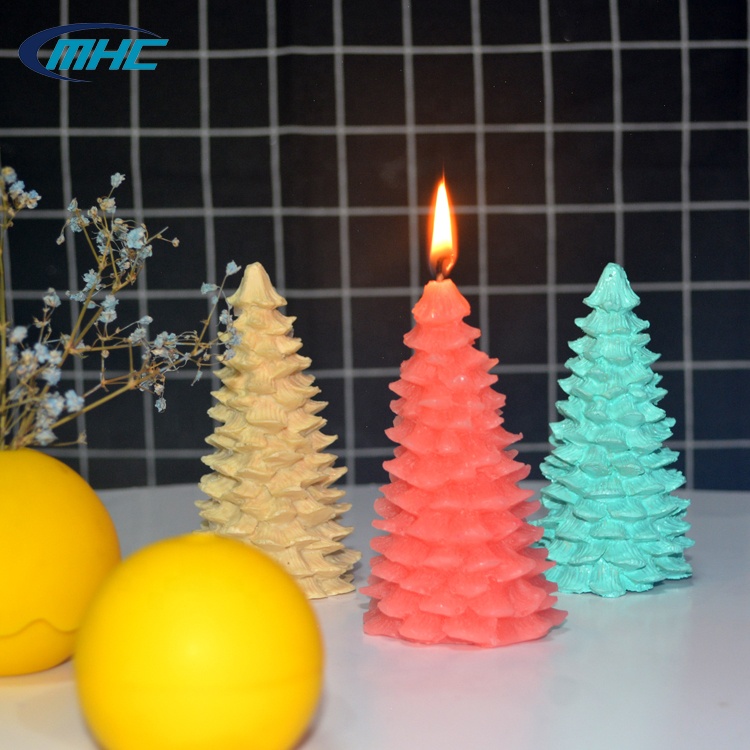 Reusable Silicone Candle Mold Pine Shape Customized For Cake Decorating