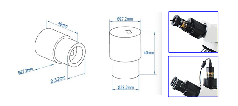 OPTO EDU A59.2205 Microscope Accessories for Imaging and Precision Analysis in Scientific Research and Industrial