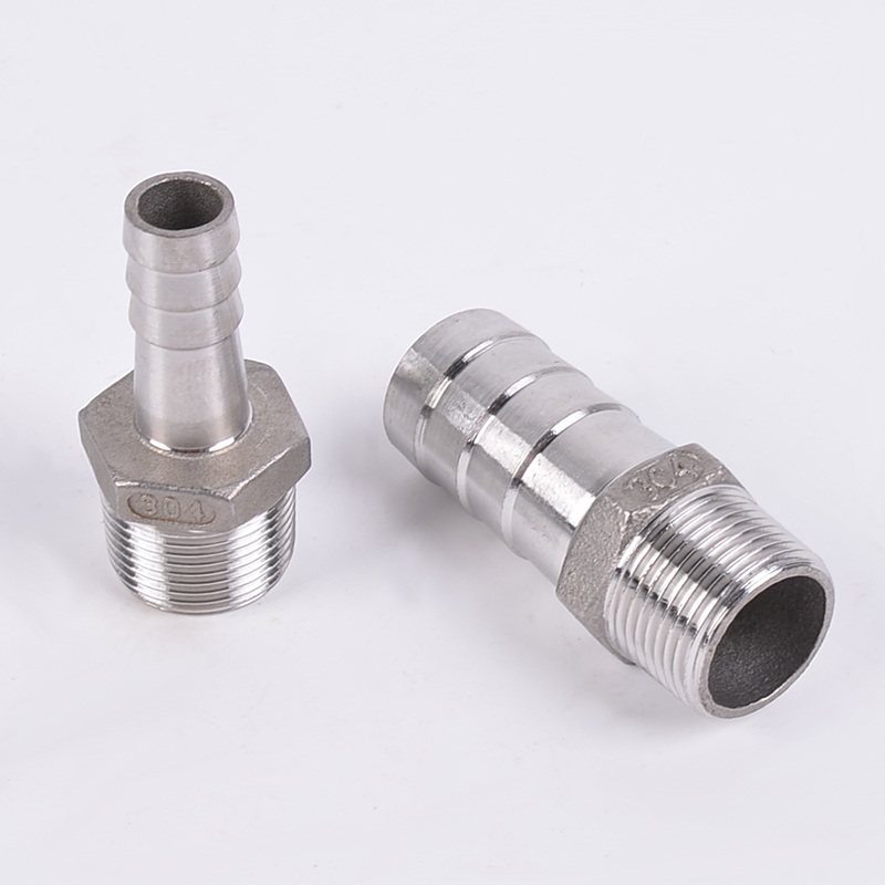 Silver RTS Stainless Steel 201 304 Pipe Fittings Hex Nipple Hose Nipple for Domestic