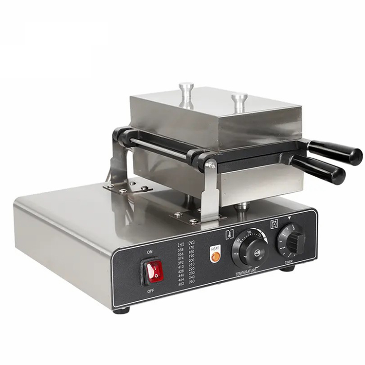 Double Waffle Maker Ice Cream Machine with Open Mouth Fish Shape and Timer 0-10 minutes