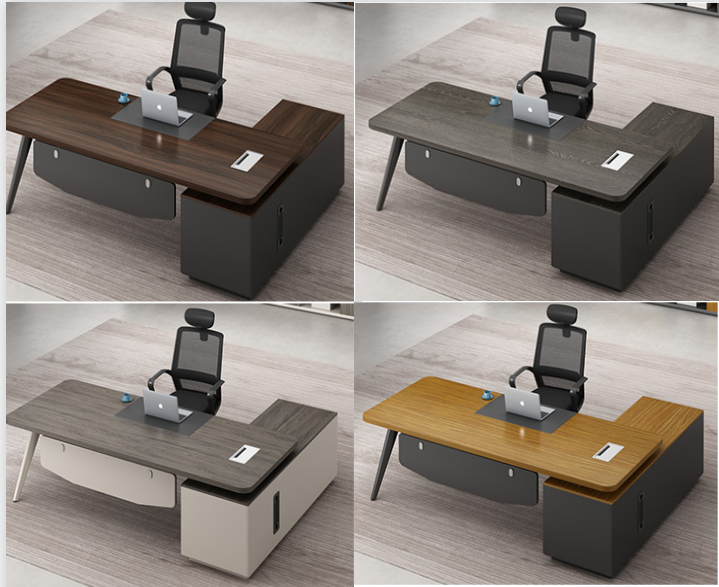 Wooden Computer Office Desk L1600/1800*D1600*H750mm Must-Have for Home Workstation