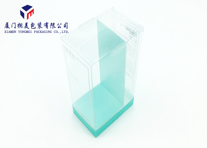Custom Plastic Box Packaging Clear PET Offset Printing Box 9*6.3*16.5cm Side Open