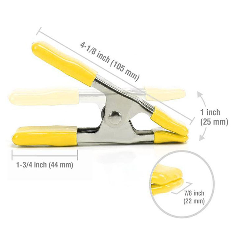 Heavy Duty 4 6 Inch A Type Steel Spring Bride Wedding Dress Clamp Metal White Spring Clamps
