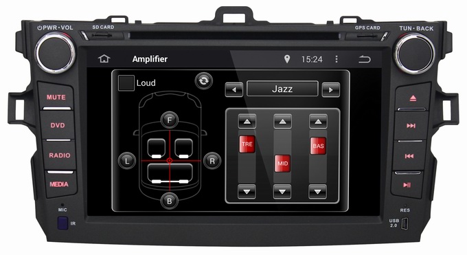 Ouchuangbo Car DVD Stereo System for Toyota Corolla 2008-2011 Android 4.4 3G Wifi BT Audio