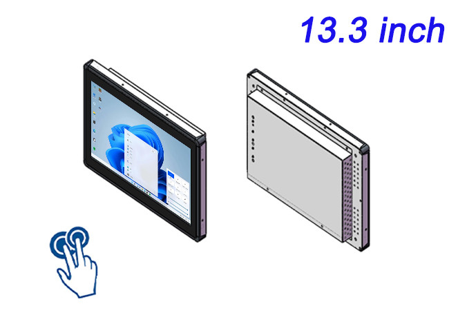13.3-Inch Windows Touch Embedded Monitor for Retail Checkouts, Interactive Digital Signage, Smart Home Hubs, and Control Panels