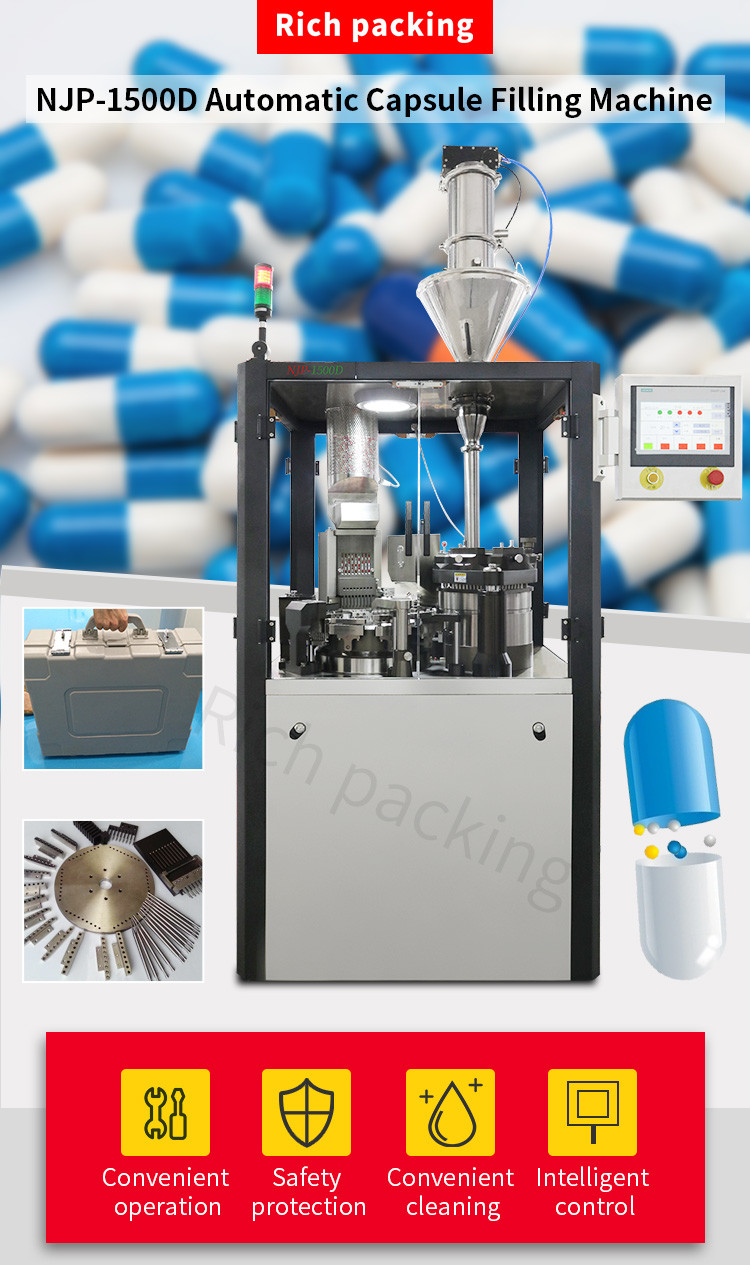 Njp 1500d Gelatin Capsule Filler Machine Automatic Capsule Filling Machine