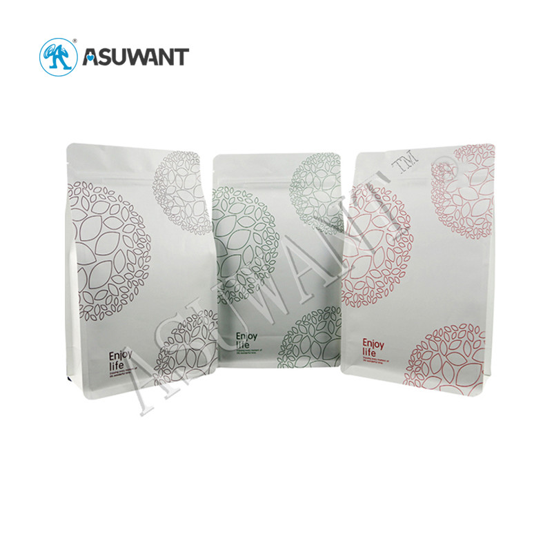 Clear PP Material Flat Bottom Pouch 8 Side Sealed Protein Child Resistant Exit Mylar Bags
