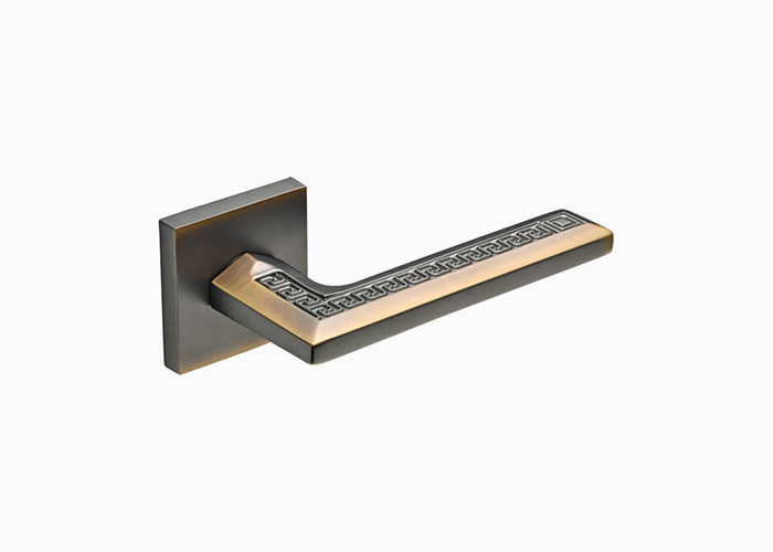 Chinoiserie Classic Door Handles Multi Colors Wood Door Lock Set For Bathroom