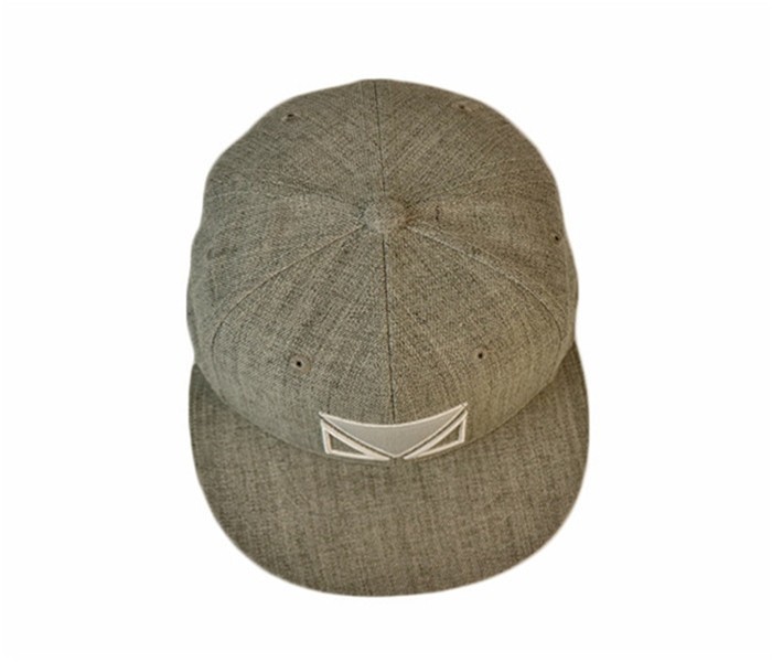 Custom 3D/Flat Embroidery Unisex Solid Color Cotton Twill Baseball Snapback Flat Brim Cap