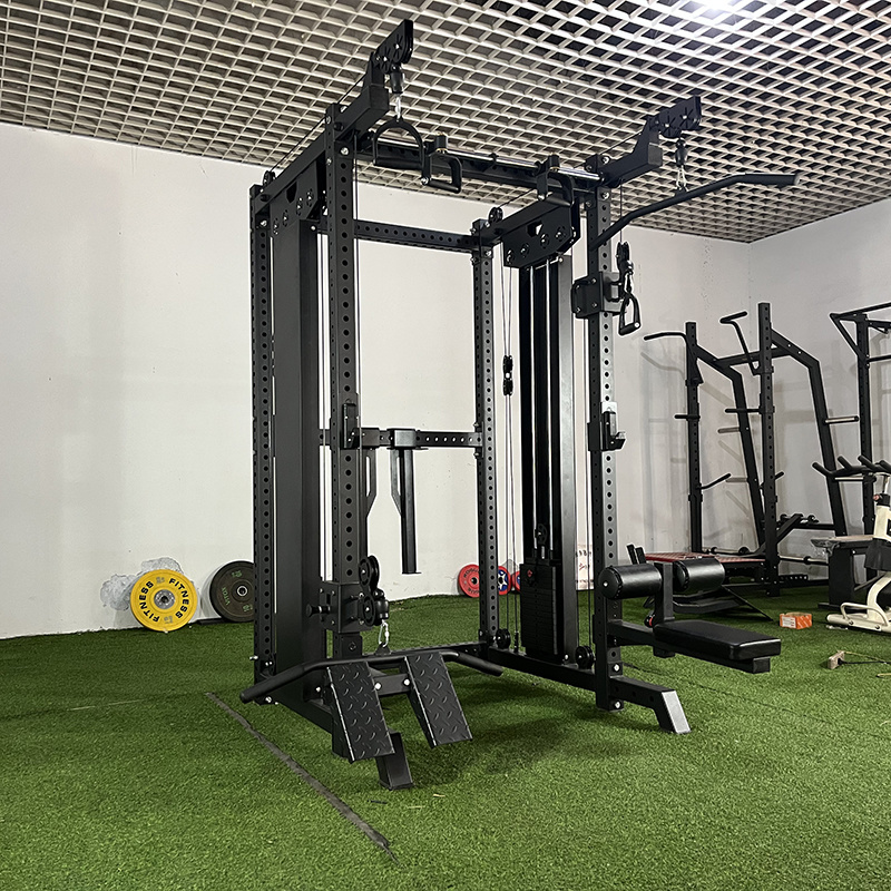 Body Building Power Cage Squat Rack Weight Lifting Smith Machine Fitness Equipment
