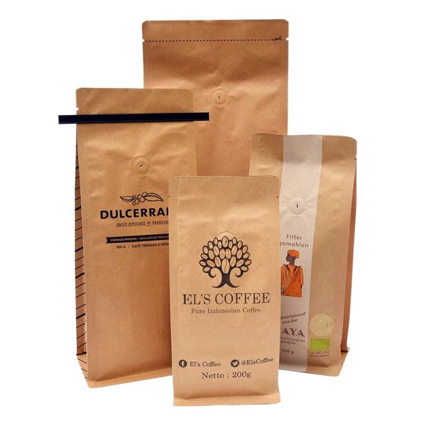 Compostable Biodegradable Stand Up Pouch Smell Proof Food Snack Coffee Packaging