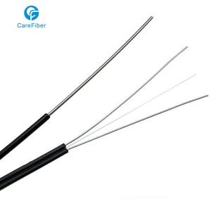 Buy cheap One Core Indoor Drop Cable Bow-type GJXH Steel Wire Optical Fiber Cable product