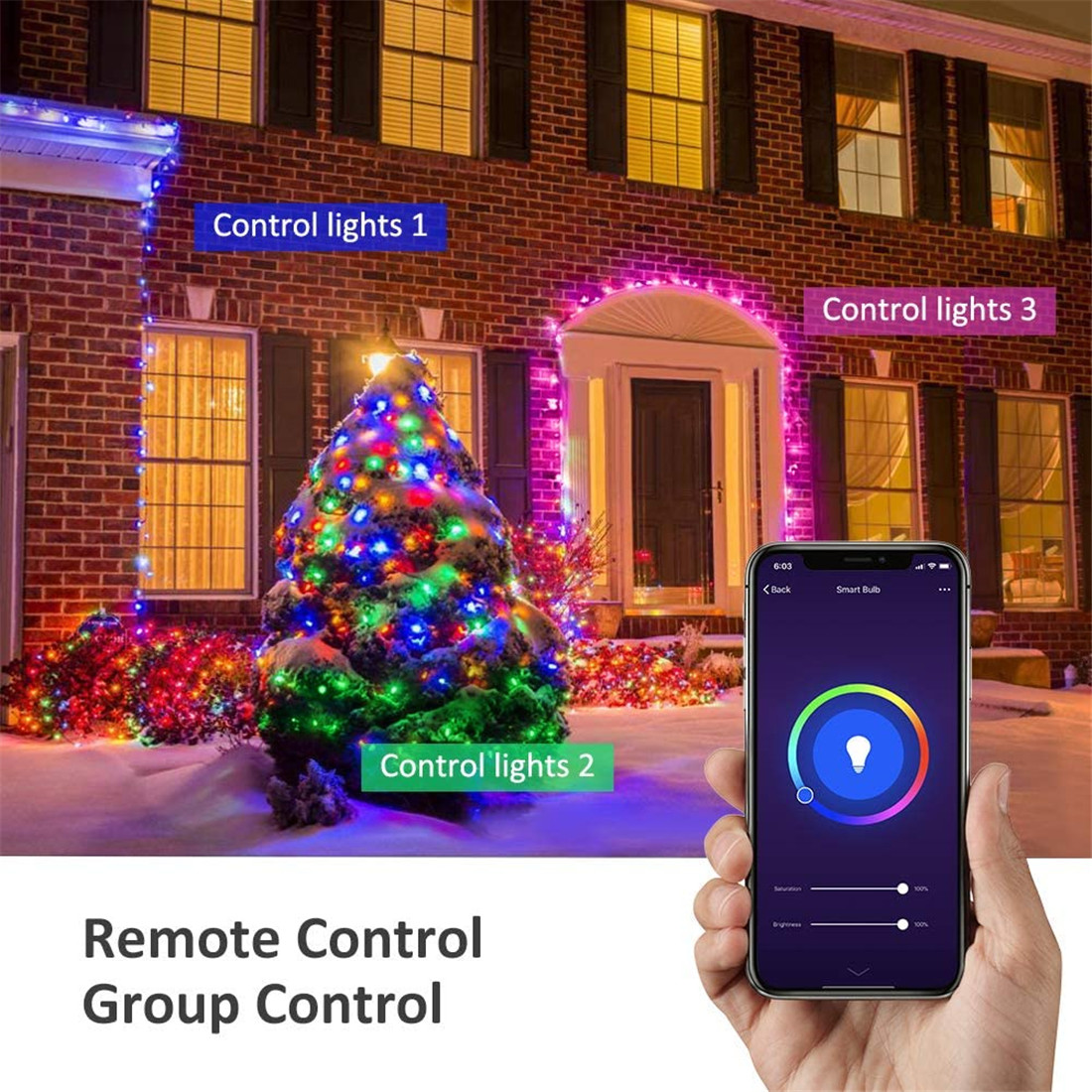 Outdoor String Lights 38Ft 40LED Decorative Lights for Patio Party Wedding Christmas Tree,USB