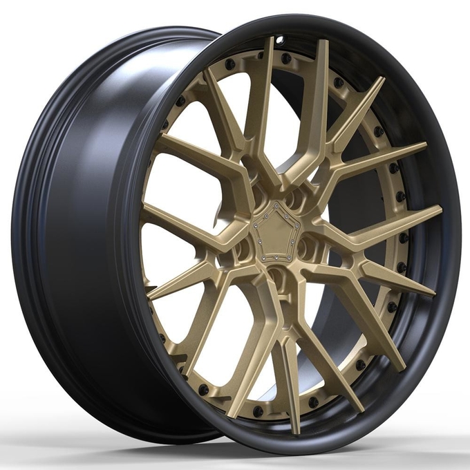 forged alloy wheels 2 pieces Chrome wheel rims forged concave wheels