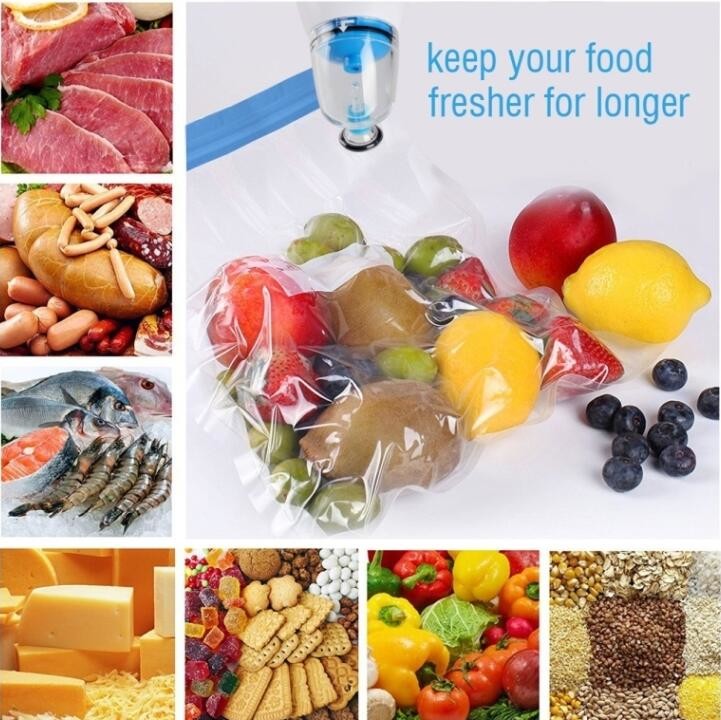vacuum sealer storage bag Heat seal laminated transparent vacuum plastic food packing bags for sausage, BAGPLASTICS. BAG