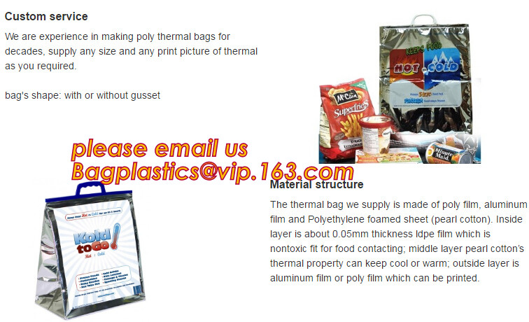 custom bulk waterproof large soft folding food delivery picnic lunch tote grocery cooler bag aluminum foil thermal bags