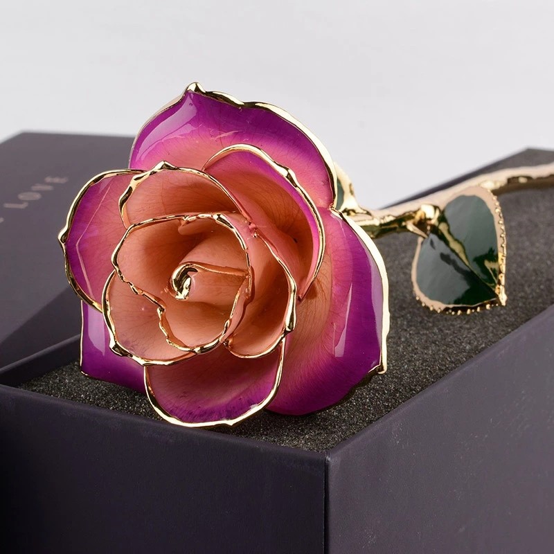 Valentine's Day Mother's Day Gift Of Real Rose Dipped In Gold New Arrival 24K Gold Plating Roses