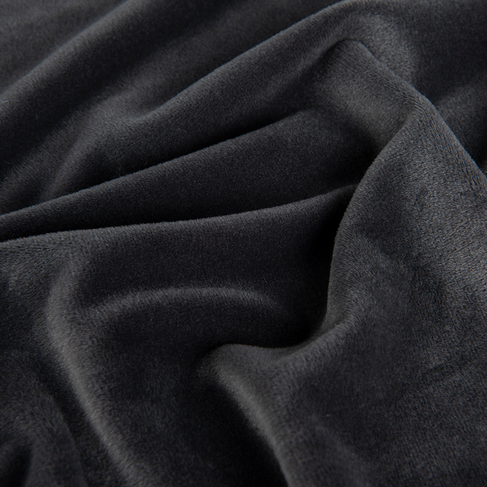 Short Plush Velvet Fabric 95%Polyester 5%Spandex Elastic Customized Color Plain Style