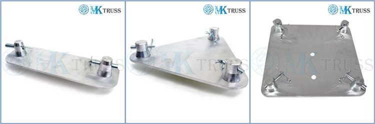 Customizable Black Aluminum Base Plate AL45S/ AL60S/ AL80S/ AL90S for DJ Truss Tower