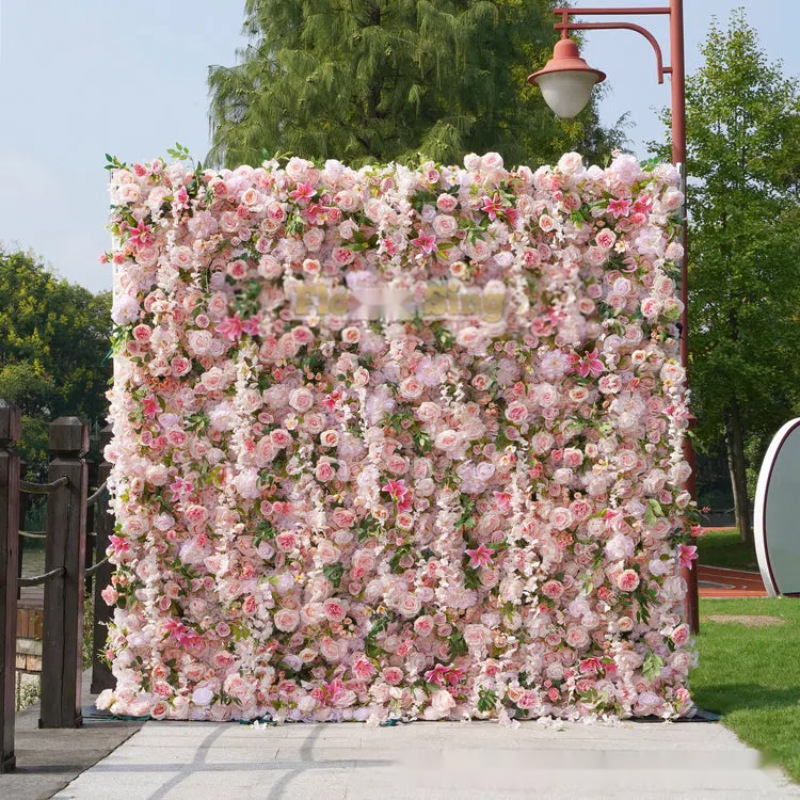 Silk Articial Flowers for Realistic 3D Cloth Flower Wall and Car Wall Decoration