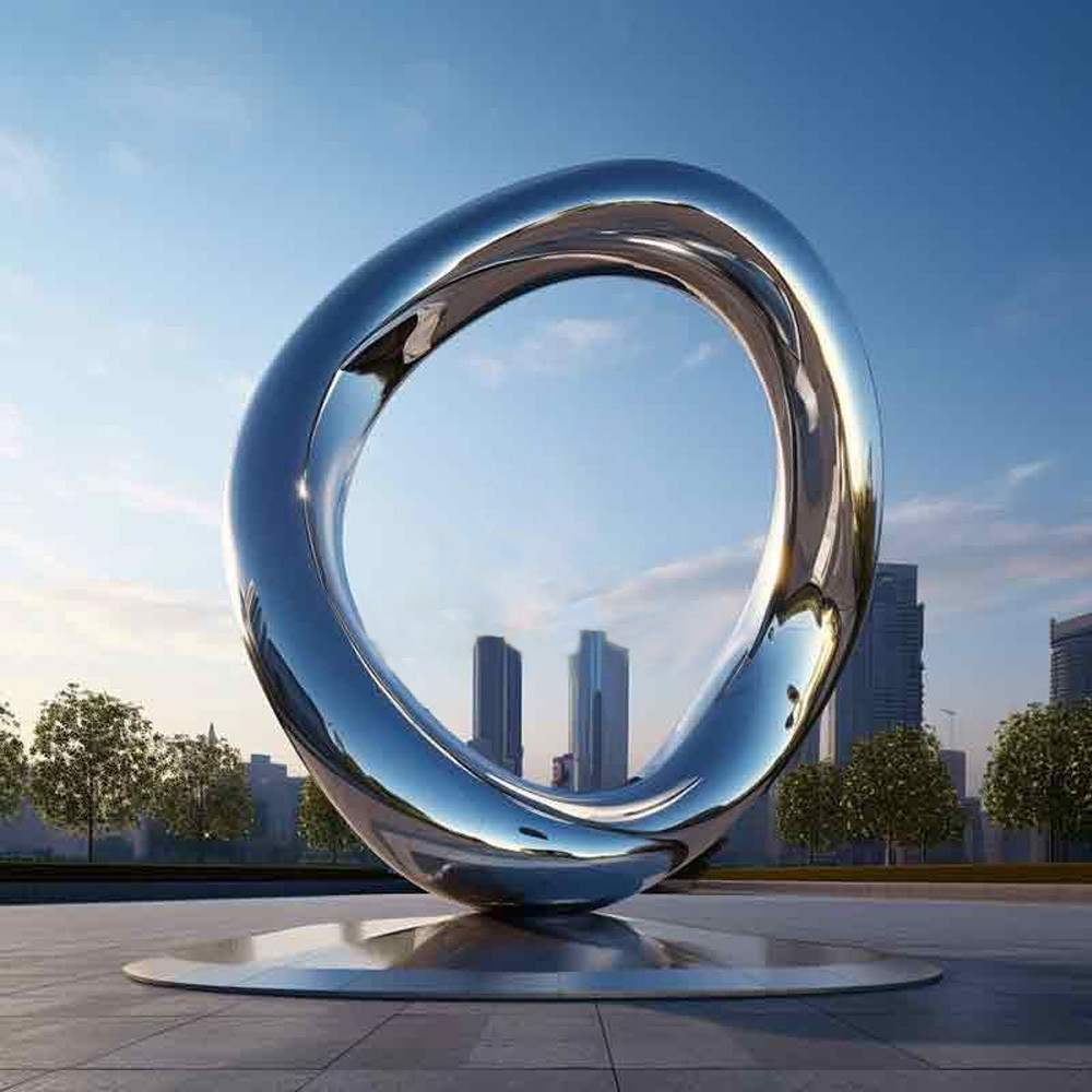 Abstract International Huge Architectural Circle Sculpture