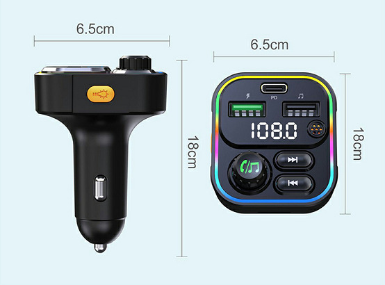 Hot Sale Colorful Lights Usb Car Mp3 Player 200W 1000W Car Inverter Car Power Inverter Dc 12V To 110V Ac Converter